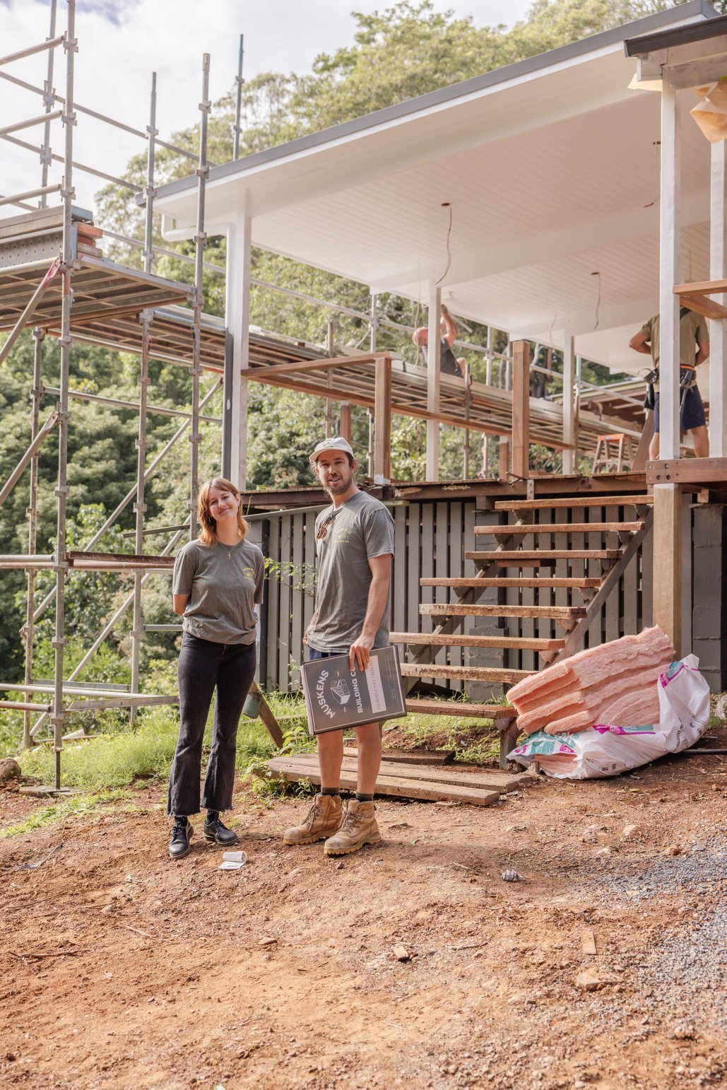 Muskens Building Co team member on site